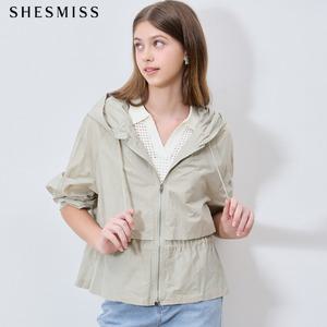 [쉬즈미스(SHESMISS)] 제이드 스트링 시어 후드 점퍼 (택가격: 398000원)