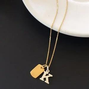 (silver925) initial tag necklace (A-Z)-WEB5127