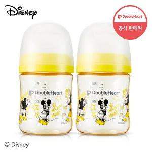 [더블하트] 모유실감 3세대 PPSU 디즈니 트윈팩 젖병 160ml(젖병2개/젖꼭지 미포함)
