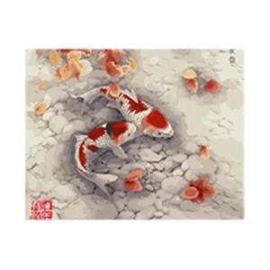 DIY명화그리기 유화 페인팅 비단 잉어 40X50 (WFHYHDI)