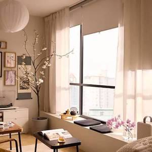 이케아 트레투르 암막블라인드 화이트 80x195cm 롤스크린 버티컬 커튼