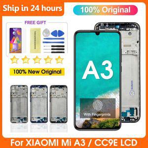 스마트폰 액정 교체 부품 AMOLED Xiaomi Mi A3 CC9e LCD 디스플레이 터치 스크린 디지타이저 어셈블리 M190