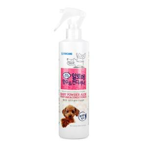 알로에 뿌리는 컨디셔너 베이비파우더향 300ml 반려동물 모발관리 4개(묶음)