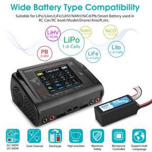 HTRC T400/T240 Lipo 충전기 DC LiHV LiFe NiCd NiMh Pb 배터리 모델 완구 용