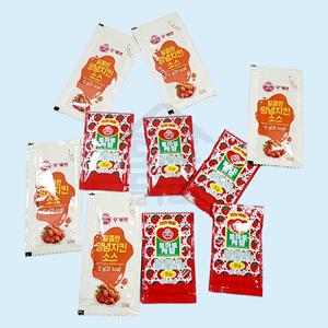 오뚜기 봉지 소포장 일회용 양념치킨소스 12g 5개 + 토마토케찹 9g 5개 낱개포장 세트