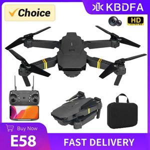 입문용드론 KBDFA E58 미니 드론 WiFi FPV 고도 배터리 1080P 4K HD 카메라 RC 헬리콥터 완구 Dron 선물과