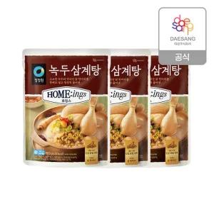 청정원 호밍스 녹두삼계탕(냉동) 900g x 3개