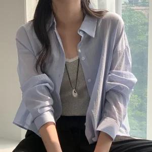 [코코블랑] 이벨 요루 크롭 셔츠