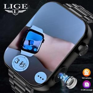 카메라가 장착된 LIGE 스마트 시계  기능은 휴대폰의 카메라를 실시간 미리보여 스마트워치를 동기화합니다