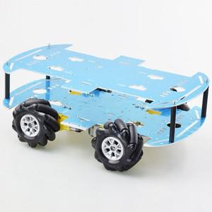 메카넘 휠 전방향 로봇 자동차 섀시 키트, TT 모터 4 개 포함, 아두이노 라즈베리 파이 DIY 장난감 부품 호