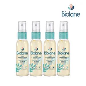 비올란 스위트아몬드 오일 스프레이 75ml x4개 고보습 베이비 마사지 신생아 바디오일