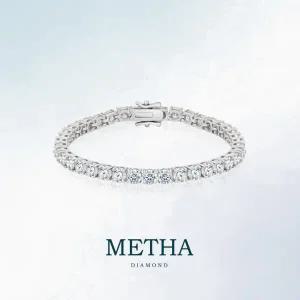 메타다이아몬드 실버925 모이사나이트 테니스 팔찌 1종(총 12.8ct)