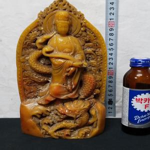 용을 탄 관세음 보살 공예옥 단초마을 골동품/수집품/도자기