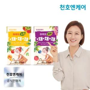 [천호엔케어] 하루의 과채야채합채 140ml 24팩/사과 당근 오렌지 블루베리 토마토 비트/채채채주스