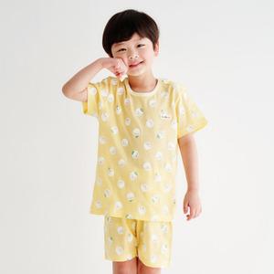 더미누 마린보이 노랑 무형광 에어메쉬 반팔 실내복