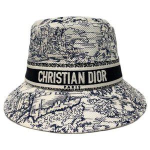 [DIOR]25FW 디 바비 뜨왈 드 주이 스코틀랜드 버킷햇 블루그라세 CPB6021XDBS 530