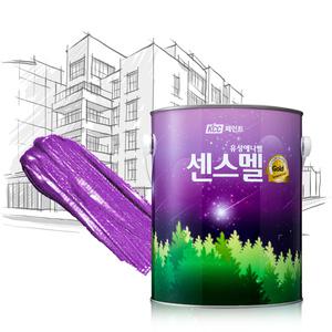 KCC 센스멜골드 유광 백색 3.78L 에나멜페인트 목재 철재용 방문 가구 현관문 판넬