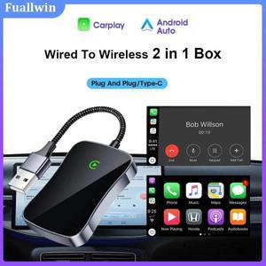 무선 Carplay 어댑터 박스 자동차 스마트 시스템 Apple Plug And Play 용 무선으로 유선  편리한 셀