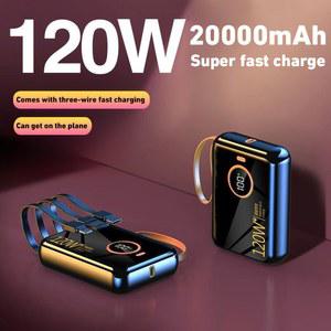 20W 고속 충전 POWER LOGIC 은행 00000 MAH 보조베터리 3 IN 내장 케이블 외장 배터리 HUAWEI 2024