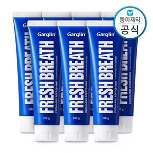 후레쉬브레스치약 스피아민트 120g 7개 구취제거 구강유해균 감소