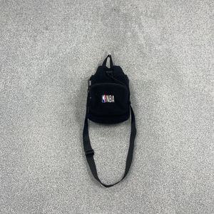 NBA 로고 플리스 블랙 복조리 백