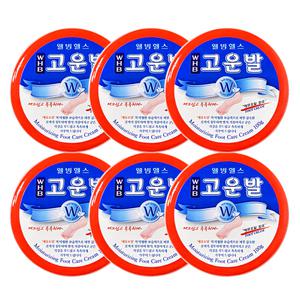 웰빙헬스 WHB 고운발 크림 100g 6개 관리 풋크림 에뮤오일 발각질