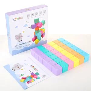 MYTOYS 마이큐브 빅사이즈 자석블럭 36p 파스텔컬러 3.3cm