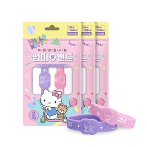 아텍스 모기 밴드 벌레 기피 팔찌 헬로키티 유아 X3