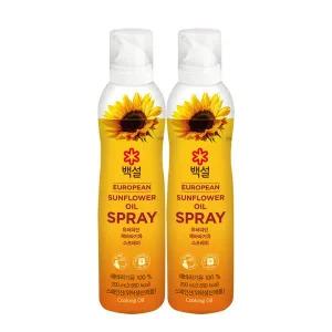 [CJ제일제당][CJ]백설 유러피안 해바라기유 스프레이 200ml x2개