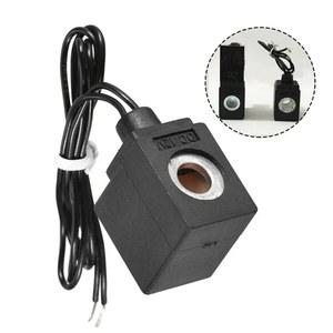 1PC 12V AC110V 30CM 폴드 매니 공압 유압 AC220V 펌프 와이어 밸브가있는 솔레노이드 도구 밸브 터미널 코일