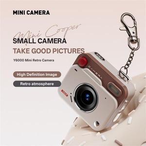 2025  엄지손가락 포켓 CCD 디지털 카메라 HD 레트로  휴대용 열쇠고리 야외 여행 사진 녹화기 선물 Y6000