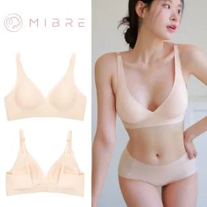 (심리스 브라 -후크형) MB521 미브레 노와이어 심리스 데일리 브라 V라인