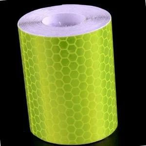 고품질 형광 야광 야간 벌집모양 반사테이프 5cm x 3M 노랑 캐릭터킥보드 (WFJ1BJG)