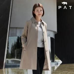 [PAT 여성] 빅카라 면혼방 패팅 코트_1J61103