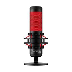 HyperX QuadCast - USB 콘덴서 게이밍 마이크, PC, PS4, PS5 및 Mac용, 방진 충격 마운트, 4극 패턴, 팝 필터, 게인 컨트롤, 팟캐스트, 트위치, 유튜브, 디스코드, 레드 LED