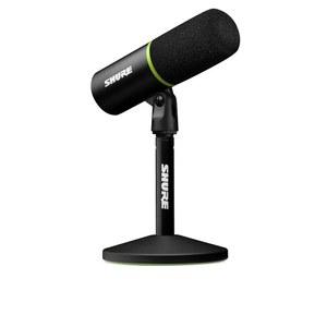 슈어 MV6 게이밍 마이크, 비디오 게임 및 스트리밍용 다이내믹 USB PC 마이크 - 데스크톱 스탠드, 배경 소음 제거, 탭 투 뮤트 실시간 헤드폰 모니터링을 위한 3.5mm 출력