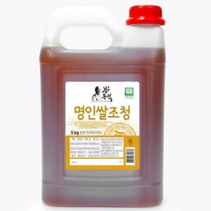 식품명인 강봉석명인 쌀조청 5kg-100% 국내산 쌀 엿기름 가정용 식당