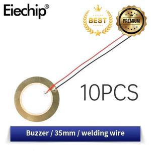 10pcs 피에조 세라믹 웨이퍼 플레이트 사운 더 센서 압전 부저 직경 12MM/15MM/18MM/20MM/27MM/35MM/50MM