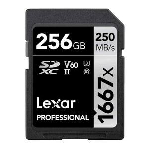 [미국배송] 전문 사진작가 비디오그래퍼 애호가를 풀 1667X 250MB/S 위한 V60 읽기 4K UHS-II LEXAR 카드(LSD256CBNA1667) C10 HD 최대 256GB SDXC U3 SD 카드 프로페셔널 메모리