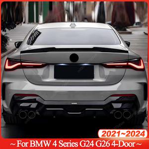 스포일러 리어 에어로파츠 BMW 호환 G24 G26 I4 420i 430i M440i M50 그란 쿠페 - 4 도어 ABS 글로스 블랙