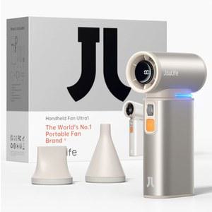 지슬라이프 휴대용 핸드헬드 팬, 100 속도 조절 가능한 미니 개인용 팬, 9000mAh USB 충전식 팬 배터리 작동, LED 디스플레이, 금속 쉘 남성 여성 여행용 선물-