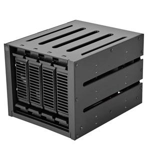 실버스톤 테크놀로지 FS304-V 3개(3) 5.25인치 베이 투 포(4) 3.5인치 SAS 12G / SATA 6G 트레이리스 핫스왑 케이지, SST-FS304B-V