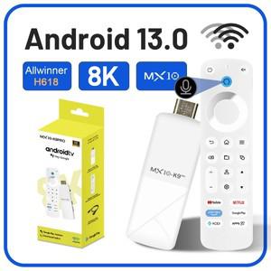 무선미러링 Tv 스틱 안드로이드130 MX10 K9 PRO Allwinner H618 BT50 Google Voice 4k 듀얼 Wifi Youtube