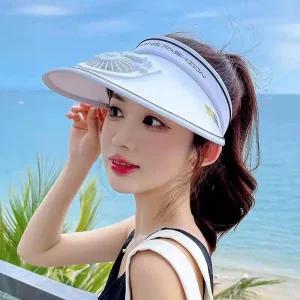 디얼픽 선풍기달린모자 햇빛가리개 차단 모자 과수원