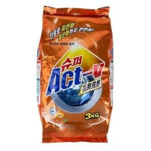 액츠 세탁 세제 기 표백 빨래 드럼겸용 3kg 가루 비누