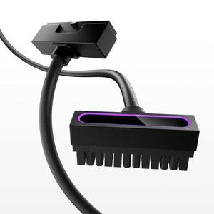 AsiaHorse Hydrus-24PIN PC PSU 연장 케이블 ARGB LED, 구리선 마더보드 전원 통합 미니멀리스트 디자인, 2000W 전원(전체 세트), 관리 및 DIY용 코드