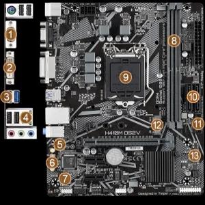 GIGABYTE 메인보드 H410M DS2V 인텔 10세대 중고 메인보드