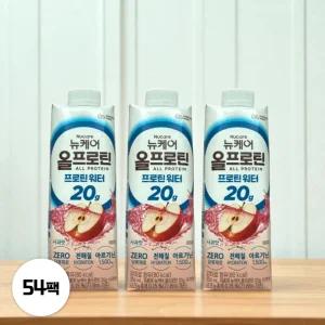 뉴케어 올프로틴 단백질음료 프로틴 워터 사과맛 350ml 18팩 3박스