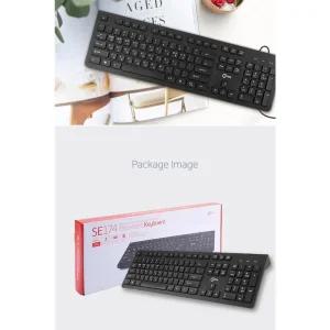 사무실 PC 키보드 컴퓨터 자판기 저소음 유선 노트북 데스크탑
