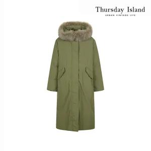 [Thursday Island] 폭스퍼 후드 덕다운 점퍼(T228MDJ532W)